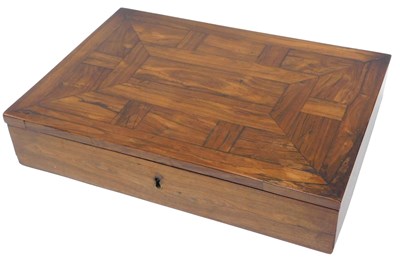 Lot 330 - A 19thC Anglo-Portuguese parquetry hardwood...