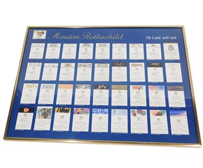 Lot 338 - A Mouton Rothschild lunch menu, at the...