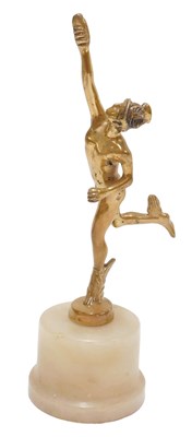 Lot 82 - A Mercury Cars car mascot, on an onyx base,...