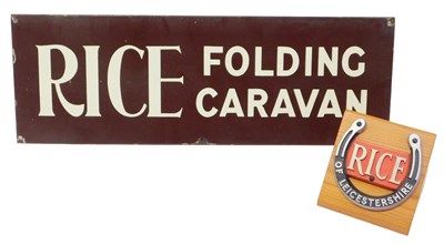 Lot 12 - A Rice of Leicestershire horseshoe plaque,...