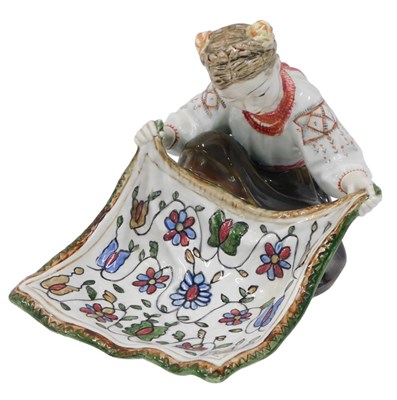 Lot 368 - A late 20thC USSR Konakova factory Faience...