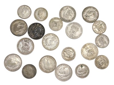 Lot 455 - Various pre-1946 shillings and six...