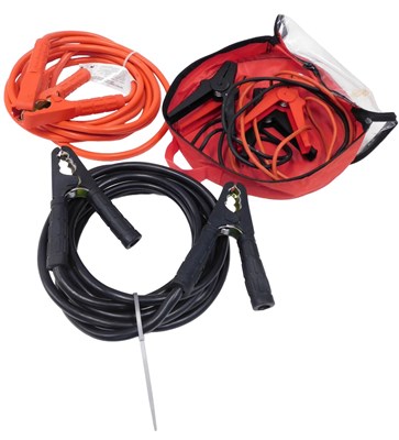 Lot 522 - A set of heavy duty jump leads, together with...