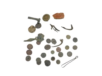 Lot 488 - A quantity of excavated Roman finds, to...