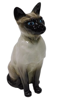 Lot 515 - A large Beswick Siamese cat, number 2139, 35cm...