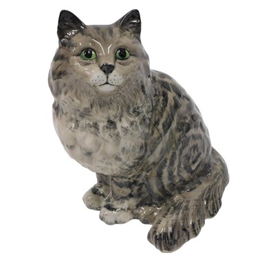 Lot 516 - A large Beswick tabby cat, reference number...
