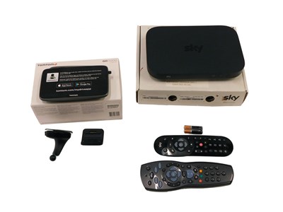Lot 554 - A Tom Tom Go 6200 Sat Nav, boxed, and a Sky Q...