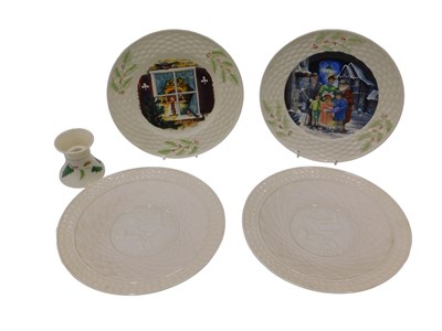 Lot 608 - A Belleek Christmasware porcelain...