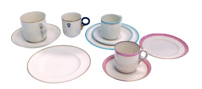 Lot 612 - A collection of Belleek cups and saucers, to...