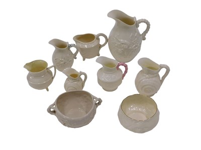 Lot 623 - A collection of Belleek, to include grape and...