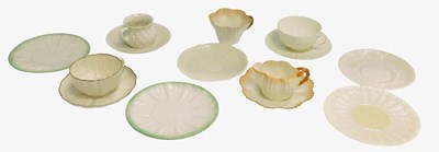 Lot 627 - A quantity of Belleek teaware, to include...