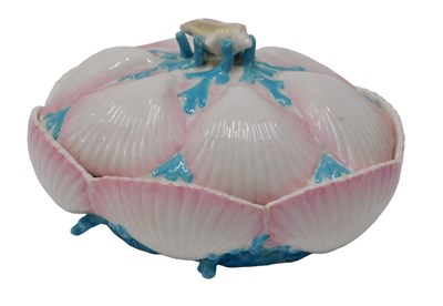 Lot 589 - A 19thC Belleek porcelain shell pattern...