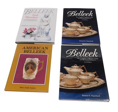 Lot 594 - Various books on Belleek, to include Belleek...