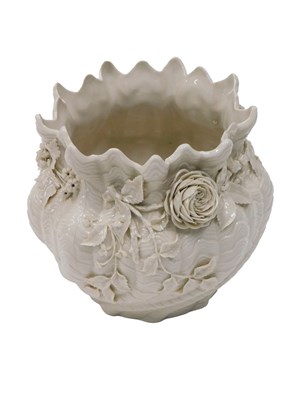 Lot 595 - A late 19th/early 20thC Belleek porcelain...