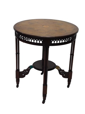 Lot 684 - An Edwardian walnut and burr walnut occasional...