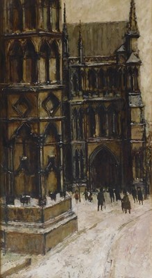 Lot 2 - Peter Brannan (1926-1994). The Cathedral, oil...
