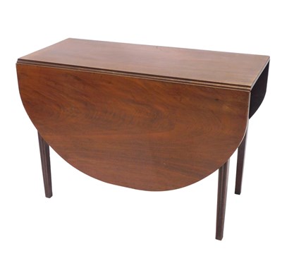 Lot 665a - An early 19thC mahogany drop leaf top, with a...