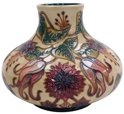 Lot 108 - A Moorcroft pottery Tahiti pattern vase,...