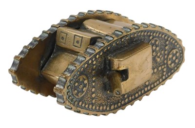 Lot 420 - A model of a WWI tank, 'Little Willie', 9.5cm...