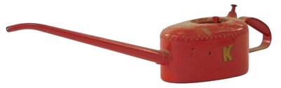 Lot 80 - A Kays of Leeds oil can, red.