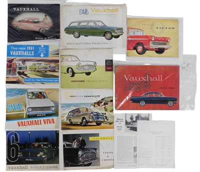 Lot 49 - Various Vauxhall pamphlets, including The...