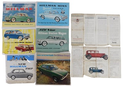 Lot 48 - Various Hillman pamphlets, including The...