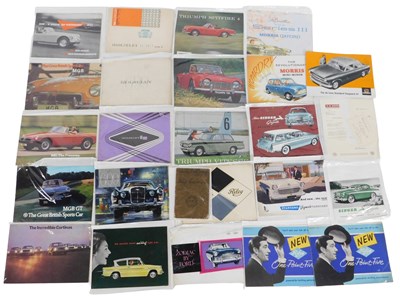 Lot 44 - Motoring catalogues and pamphlets, including...