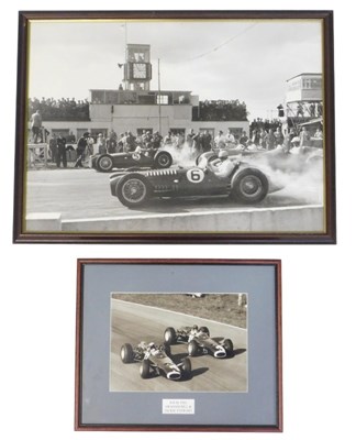 Lot 19 - A print of BRM P261 Graham Hill and Jackie...