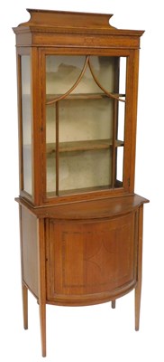 Lot 9 - An Edwardian cross banded satinwood display...