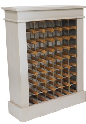 Lot 163 - A forty-eight bottle wine rack, contained in...