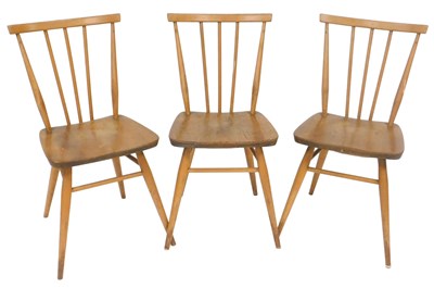 Lot 191 - A set of three Ercol model 391 spindle back...