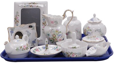 Lot 33 - A group of Aynsley porcelain, decorated in the...