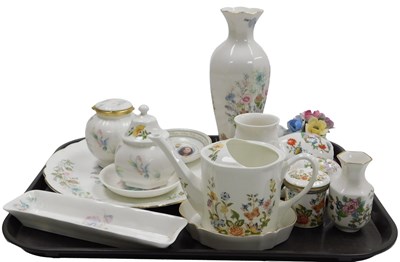 Lot 34 - A group of Aynsley porcelain, including the...