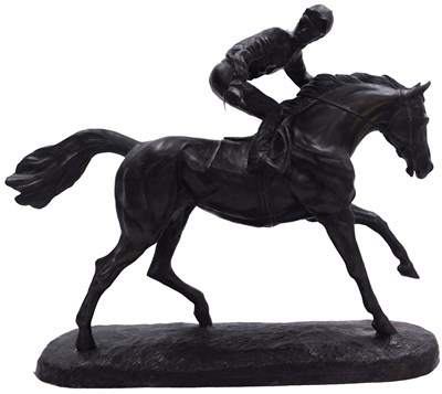 Lot 38 - A late 20thC Heredities bronzed sculpture of a...