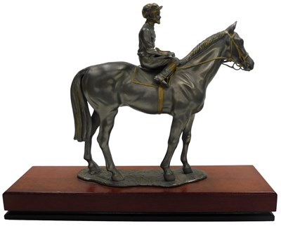 Lot 39 - A Royal Selangor bi-colour pewter figure of a...