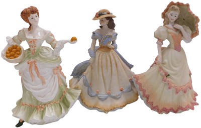 Lot 91 - A Coalport porcelain figure modelled as Nell...