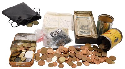 Lot 96 - Coins and banknotes, including...
