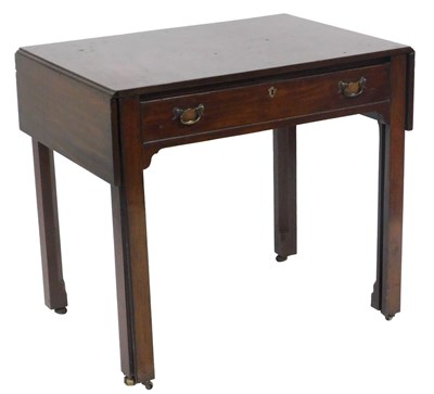 Lot 204 - A George III figured mahogany architect's desk,...