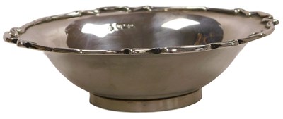 Lot 175 - An Edward VII silver circular dish, with a...