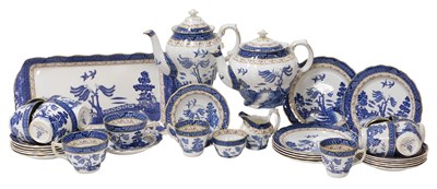 Lot 226 - A Booths pottery Real Old Willow pattern part...