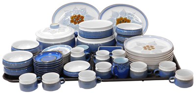 Lot 229 - A Denby pottery Chatworth pattern part dinner...