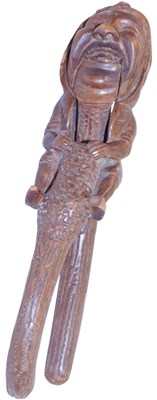 Lot 253 - A 19thC Black Forest novelty carved wooden...