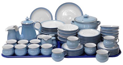Lot 299 - A Denby pottery Colonial Blue pattern dinner...