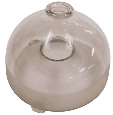 Lot 340 - A Victorian cut glass wasp trap, 15cm high.