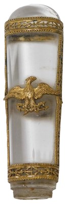 Lot 384 - A Napoleon III crystal and gilt metal walking...