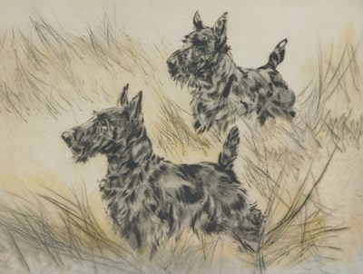 Lot 28 - Henry Wilkinson (1921-2011). Two Terriers,...