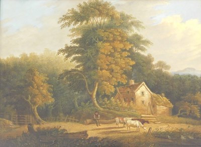 Lot 21 - Julious Caesar Ibbbetson (1759-1817). Pastoral...