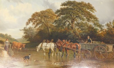 Lot 17 - Samuel Joseph Clark (1841-1928). "Crossing the...