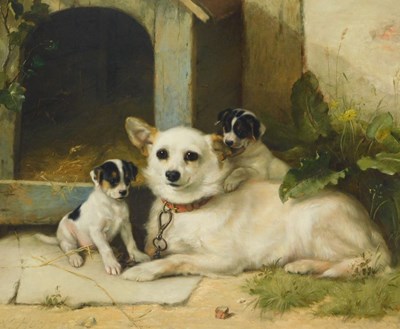 Lot 13 - Walter Hunt (1861-1941). "The Proud Mother" -...