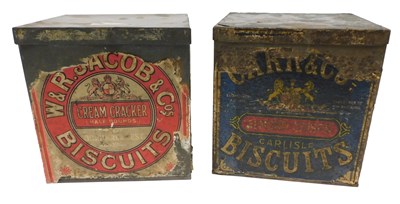 Lot 130 - Two late 19th/early 20thC biscuit tins, for...